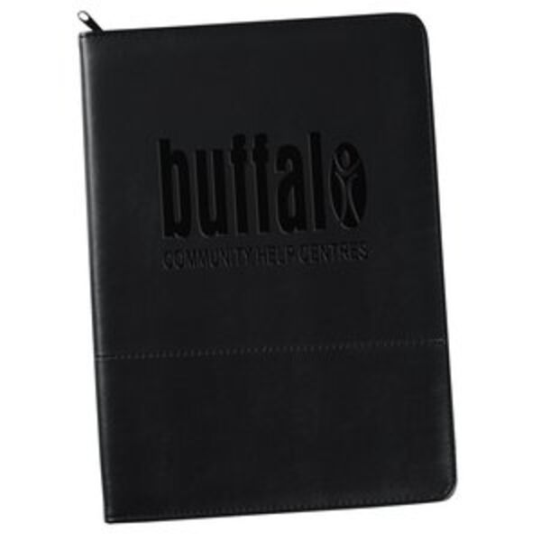Script Zippered Padfolio Thumbnail
