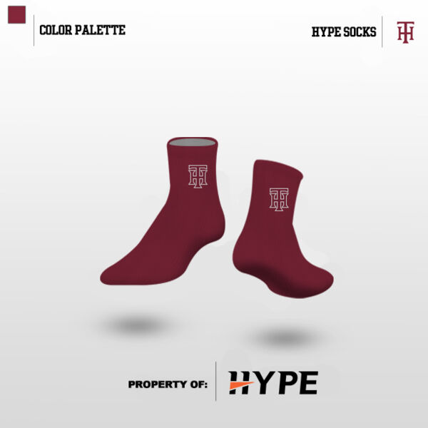 HTHS Maroon Socks Thumbnail