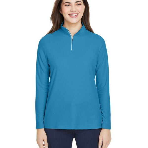 Women's Fusion ChromaSoft™ Pique Quarter-Zip Pullover Thumbnail