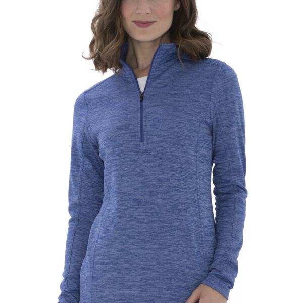 ATC DYNAMIC HEATHER FLEECE 1/2 ZIP LADIES' SWEATSHIRT Thumbnail