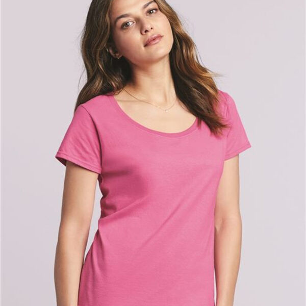 Gildan - Softstyle® Women’s Deep Scoop Neck T-Shirt Thumbnail