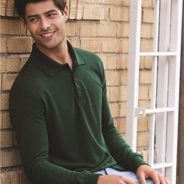Gildan - DryBlend® Double Piqué Long Sleeve Sport Shirt Thumbnail