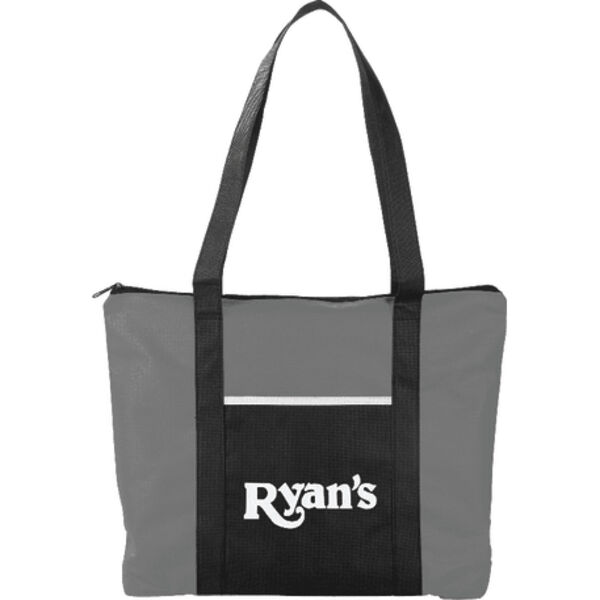 Timeline Non-Woven Zip Convention Tote Thumbnail