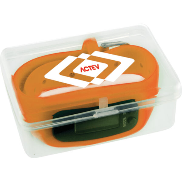 LED Pedometer Watch in Case Thumbnail