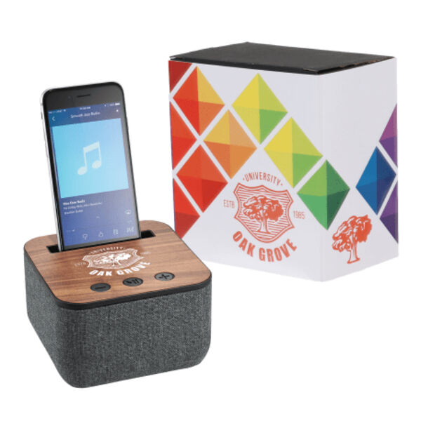 Shae Fabric Bluetooth Speaker with Full Color Wrap Thumbnail