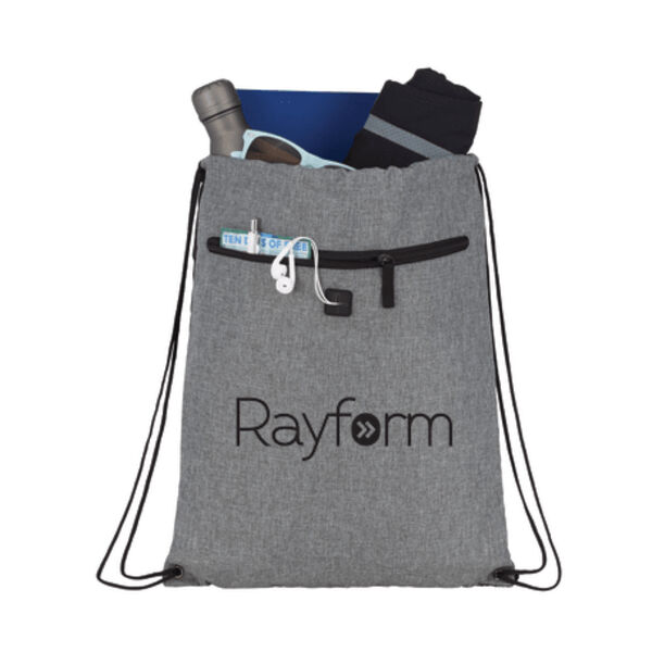 Graphite Drawstring Sportspack w/ Earbud Port Thumbnail