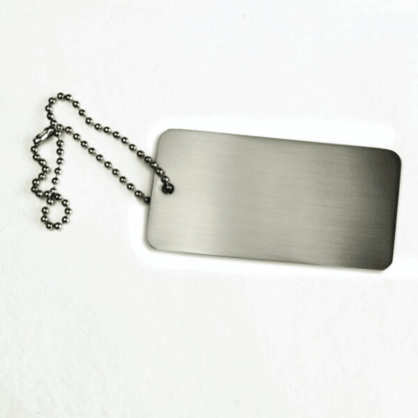 Large Silver Metal Hangtag Thumbnail
