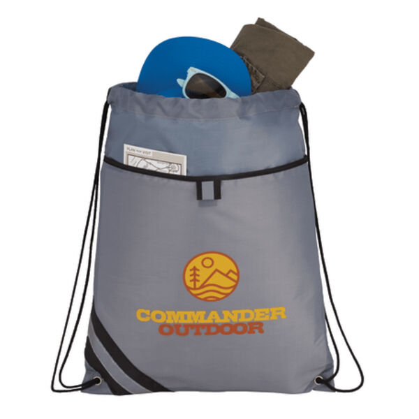 Stripe Drawstring Bag Thumbnail