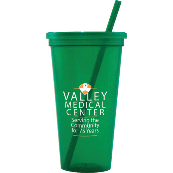 Jewel 24oz Tumbler w/ Lid & Straw Thumbnail
