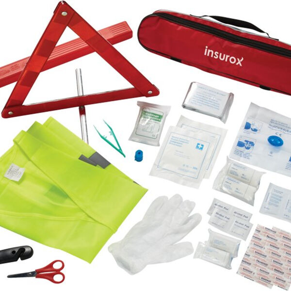 34 Piece Auto Safety First Aid Kit Thumbnail