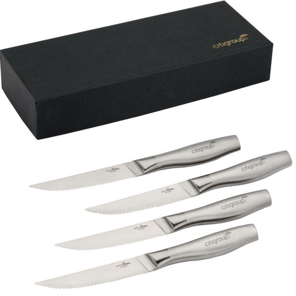 Prime Chef™ Stainless Steel 4 Steak Knife Set Thumbnail
