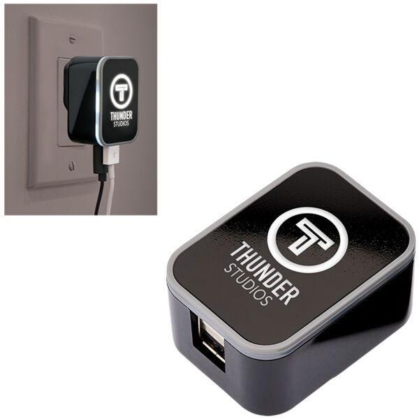 UL Listed Dual USB Glow AC Adapter Thumbnail
