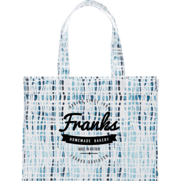 Cross Hatch Laminated Shopper Tote Thumbnail