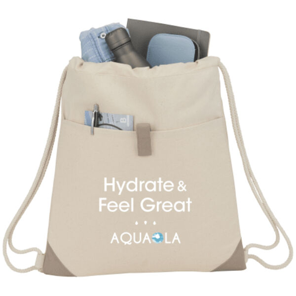 Recycled Cotton Drawstring Bag Thumbnail