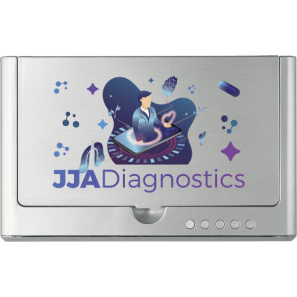 UV Sanitizer Desk Clock with Wireless Charging Thumbnail