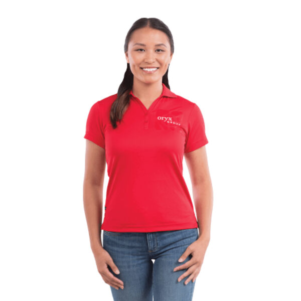Women's MORENO TEXT MICRO SS POLO Thumbnail
