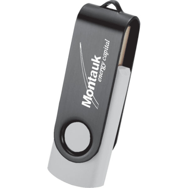 Rotate Black Clip Flash Drive 8GB Thumbnail