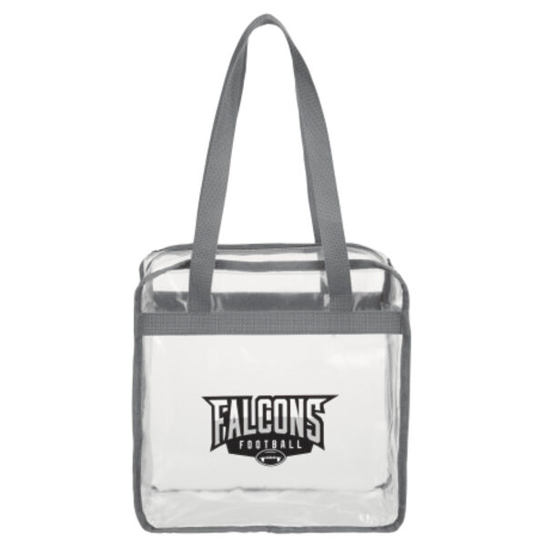 Game Day Clear Zippered Safety Tote Thumbnail