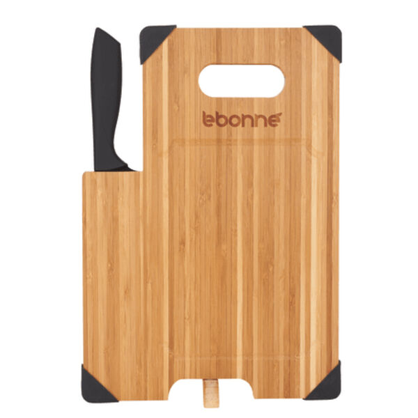 Bamboo Cutting Board with Knife Thumbnail