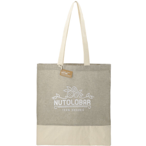 Split Recycled 5oz Cotton Twill Convention Tote Thumbnail