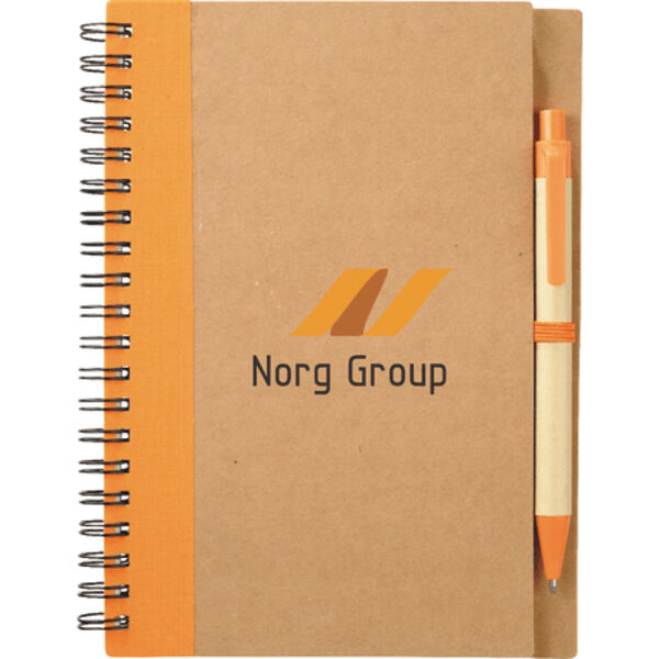 5" x 7" Eco Spiral Notebook with Pen Thumbnail